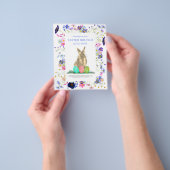 Ostereier Hunt Brunch Bunny Floral Budget Flyer (Gruppe)