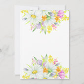 Ostereier Hunt & Brunch Niedlich Bunny & Chick Einladung (Rückseite)