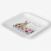 Ostereier Hunt Bunny Floral Pappteller (Gewinkelt)