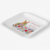 Ostereier Hunt Bunny Floral Pappteller (Gewinkelt)