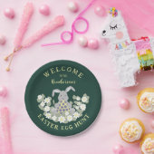Ostereier Hunt Bunny Floral Pappteller (Party)