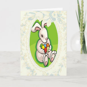 Ostereier Hunt Bunny Grußkarte Feiertagskarte