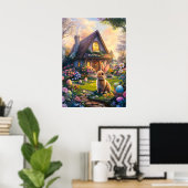 Ostereier Hunt Bunny Poster (Heimbüro)