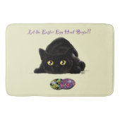 Ostereier Hunt Cat Funny Badematte (Vorderseite)