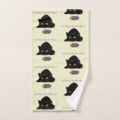 Ostereier Hunt Cat Funny Badhandtuch Set (Handtuch)
