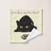 Ostereier Hunt Cat Funny Badhandtuch Set (Waschlappen)