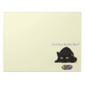 Ostereier Hunt Cat Funny Notizblock (Vorderseite)
