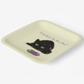 Ostereier Hunt Cat Funny Pappteller (Gewinkelt)