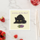 Ostereier Hunt Cat Funny Serviette (Beispiel)
