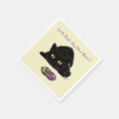 Ostereier Hunt Cat Funny Serviette (Ecke)