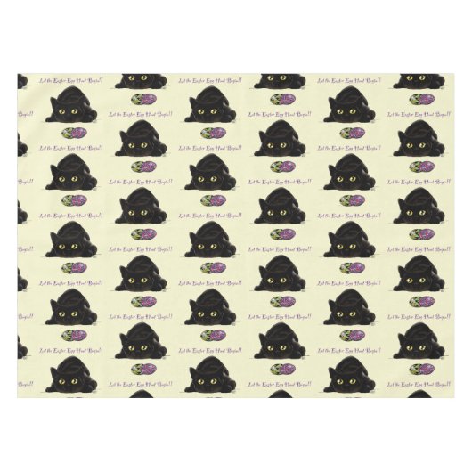 Ostereier Hunt Cat Funny Tischdecke (Vorderseite (Horizontal))