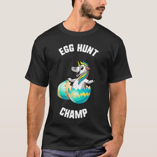 Ostereier Hunt Champ Unicorn Ei Bunny kids Spri T-Shirt (Vorderseite)