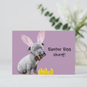 Ostereier Hunt Pitbull Welpen Einladungen (Stehend Vorderseite)