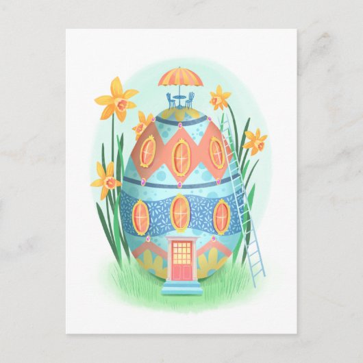 Ostereier Hütte Postkarte (Vorderseite)