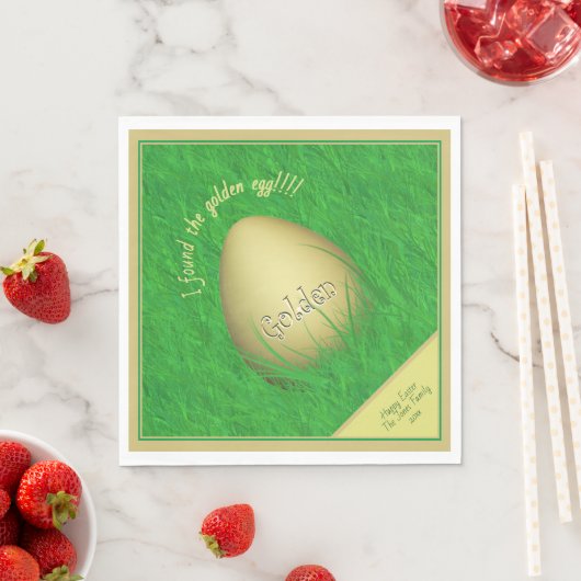 Ostereier - Ich fand das goldene Ei - Ihr MSG Serviette (Beispiel)
