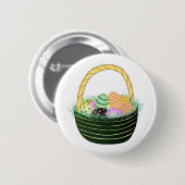 Ostereier im dekorativen Korb Button (Vorne & Hinten)