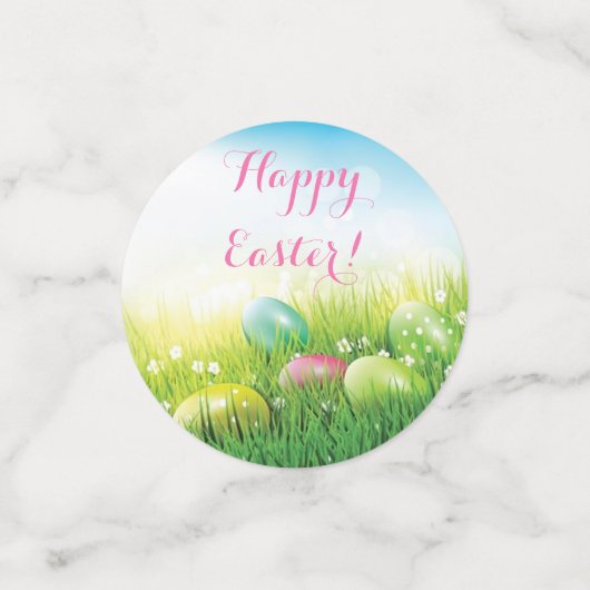 Ostereier im Gras Konfetti (Klein Vorderseite)