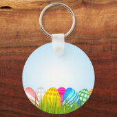 Ostereier im Gras-Schlüsselanhänger Schlüsselanhänger (Vorderseite)