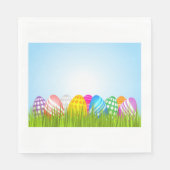 Ostereier im Graspapier Napkins Serviette (Vorderseite)