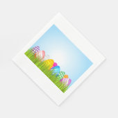 Ostereier im Graspapier Napkins Serviette (Ecke)