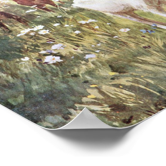 Ostereier im Land, 1908 Poster (Ecke)