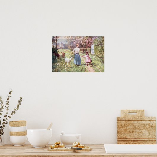 Ostereier im Land, 1908 Poster (Küche)