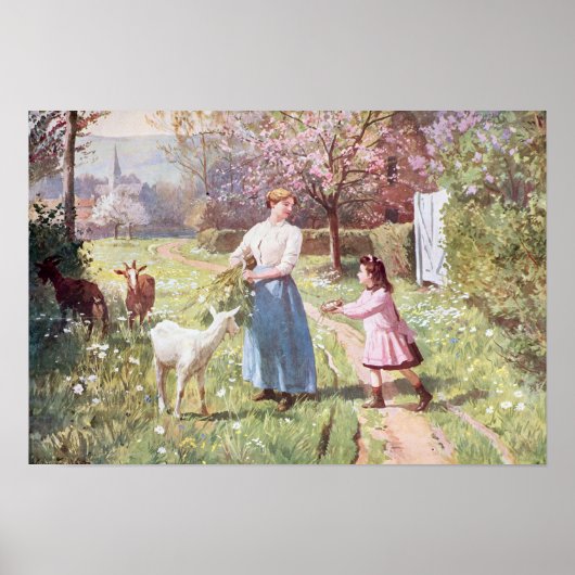 Ostereier im Land, 1908 Poster (Vorne)