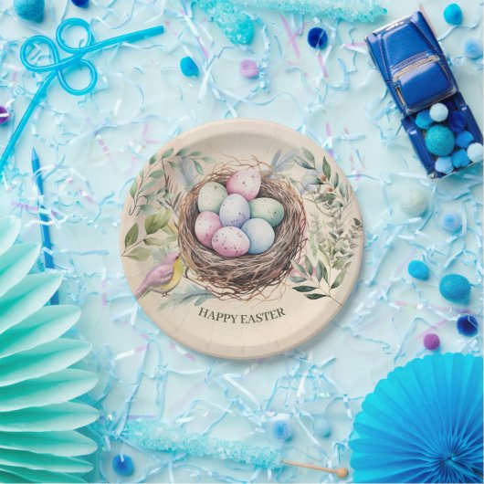 Ostereier in der Nest Holiday Party Pappteller (Party)