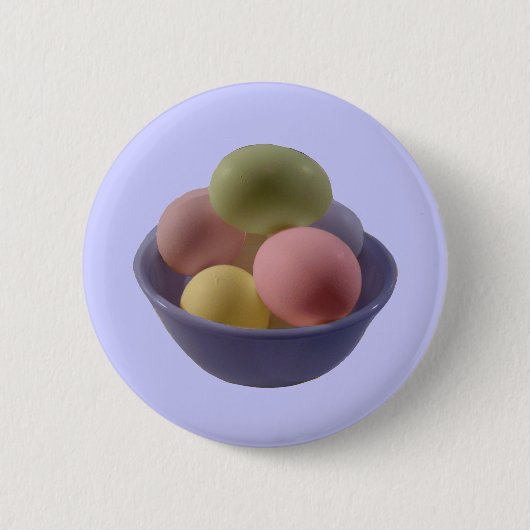 Ostereier in einer Schüssel Button (Vorderseite)