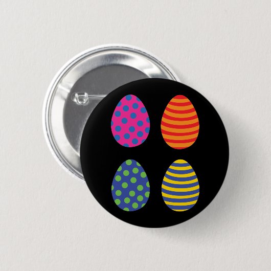 Ostereier in Farbe Button (Vorne & Hinten)