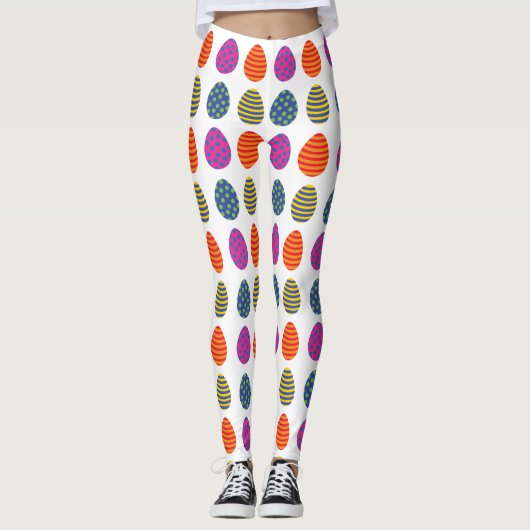 Ostereier in Farbe Leggings (Vorderseite)