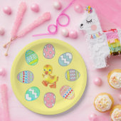 Ostereier in Gelb gestrichen Pappteller (Party)