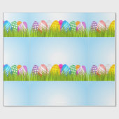 Ostereier in Graswaschpapier Geschenkpapier (Flach)