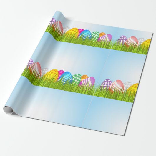 Ostereier in Graswaschpapier Geschenkpapier (Ungerollt)