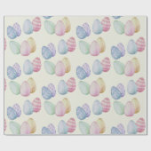 Ostereier in klassischer Farbe Geschenkpapier (Flach)