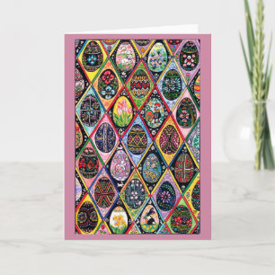 Ostereier in Osteuropa Feiertagskarte