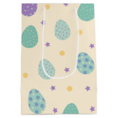 Ostereier in Pastellfarben Mittlere Geschenktüte (Rückseite)