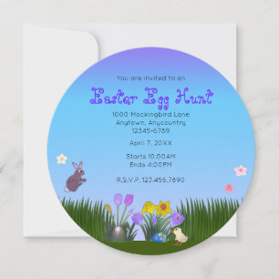 Ostereier-Jagd 5,25" Kreis Save The Date