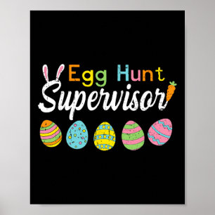 Ostereier-Jagd-Aufseher Lustige Ostern-Shirts Mama Poster