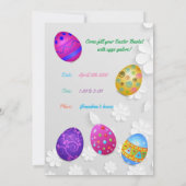 Ostereier Jagd Blumenladen Einladung (Rückseite)