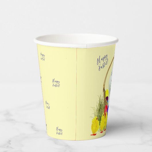 Ostereier Jagd Bunny Chicks Pappbecher (Rechts)