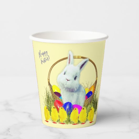Ostereier Jagd Bunny Chicks Pappbecher (Vorderseite)