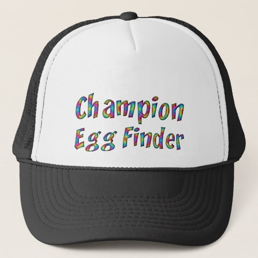 Ostereier Jagd Champion Egg Finder Funny Colorful Truckerkappe (Vorderseite)