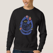 Ostereier Jagd Champion Egghunt Niedliche Blumenfa Sweatshirt (Vorderseite)