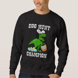 Ostereier Jagd Champion T Rex Dinosaur Bunny Funn Sweatshirt