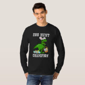Ostereier Jagd Champion T Rex Dinosaur Bunny Funn T-Shirt (Vorne ganz)