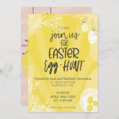 Ostereier-Jagd Frühjahr-Party Einladung Vorlage (Vorne/Hinten)