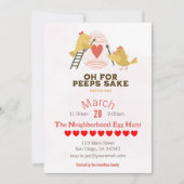 Ostereier-Jagd Frühlingssonne Party Einladung (Vorderseite)