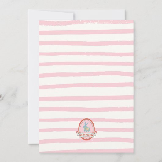 Ostereier-Jagd Frühlingssonne Party Einladung (Rückseite)