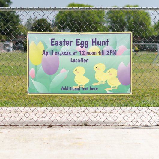 Ostereier Jagd Hühner Eier Außenbanner Banner (Insitu)